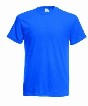 Fruit of the Loom Men's T-Shirt - Blue - Large