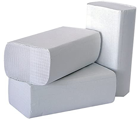 2Work 1-Ply Multi-Fold Hand Towels White (3000 Pack)