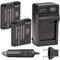 BM Premium Pack of 2 DMW-BCM13E Batteries and Battery Charger for Panasonic Lumix DMC-LZ40, DMC-TS5, DMC-ZS30, DMC-ZS35, DMC-ZS40 Digital Camera + More!!