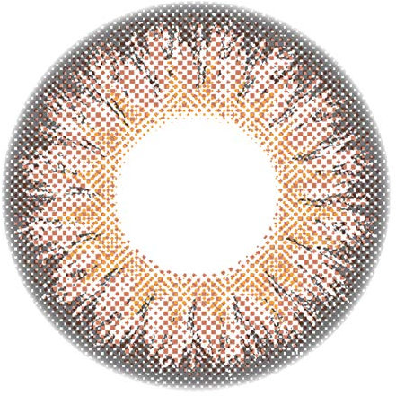 Matlens - GEOLICA Farbige Kontaktlinsen mit Stärke Eyescrean chocomousse braun Big Eyes XMU-A16 2 Linsen 1 Kontaktlinsenbehälter 1 Pflegemittel 50ml