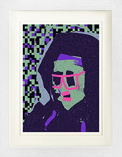 1art1 NFT Drucke Poster Rechtsklick und Speichern Typ, XCOPY Gerahmtes Bild Mit Edlem Passepartout | Wand-Bilder | Im Bilderrahmen 40x30 cm