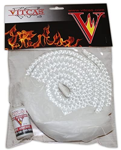 VITCAS White Stove Rope Replacement Kit 12mm