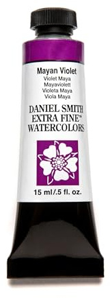DANIEL SMITH Extra Fine™ Watercolor Paint, 15ml, Tube, Mayan Violet, 0.5 fl oz, (Pack of 1)