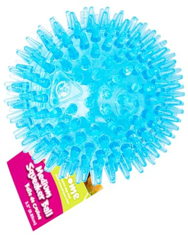 Gnawsome Medium Squeaker Ball Dog Toy, Medium 3.5, Colors will vary, All Breed Sizes