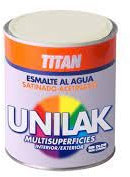 Titan M3541 - Esmalte al agua unilak satinado gris perla 750 ml