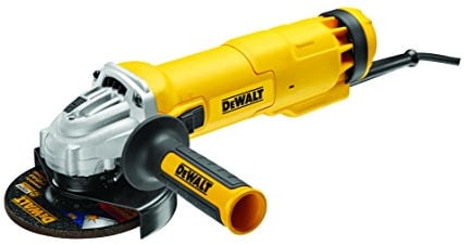 DeWalt DWE4237K-QS - Mini-amoladora 125mm 1.400W 11.500 rpm Arranque Suave + Bloqueo y re-arranque + maletín