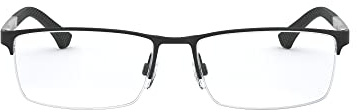 Ray-Ban 3094 Monturas de gafas, Rectangulares, 55, Black Rubber