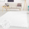 carpet city Shaggy Teppich Hochflor Langflor Einfarbig Uni Weiß Weich Flauschig Wohnzimmer, Größe: 160 x 230 cm