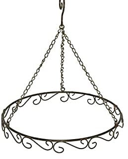 Ring Deko- Kranz Dekohänger Metall rost 30,5 cm Durchmesser zum Dekorieren