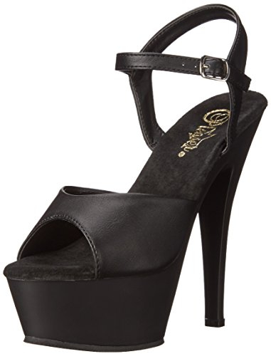 Pleaser Damen Kiss-209 Plateausandalen, Schwarz (Schwarz), 39 EU