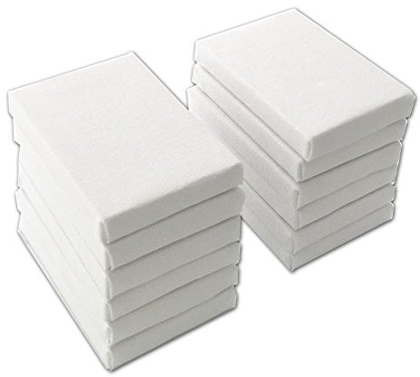 LWR CRAFTS Mini Stretched Canvas 2 X 3 5cm x 7.5cm Pack of 12