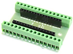 Bornes de montar, expansión de terminal, carcasa prototipo para Arduino Nano.