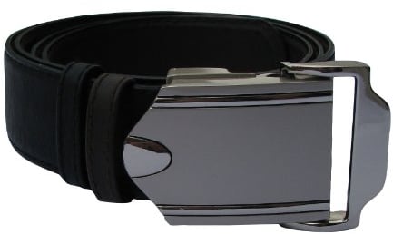 Gürtel-Guru Herrengürtel, 9 Schnallen, Modell Drop, Länge bis 150cm, stufenlos einstellbar, individuell kürzbar, robust, Wendegürtel (schwarz/dunkelbraun), XXL
