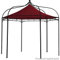 Ersatzdach Pavillon Modena bordeaux 320x300cm 6-eckig PVC