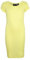 A2Z 4 Kids Bodycon Midi Dress Short Sleeve Long Length Plain Dresses - New Midi Dress Lemon 13