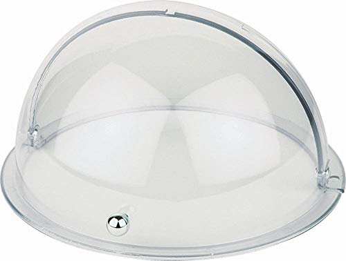 APS 18387 Rolltophaube, Abdeckhaube, Ø 38 cm, Höhe 20 cm, Kunststoff (SAN), vergoldeter Griff, Made in Germany