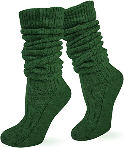 normani Original Trachtensocken Trachten Strümpfe Socken Natur Farbe Jagdgrün lang Größe 43/46