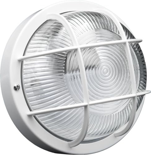 Brennenstuhl Rundleuchte Color/Lampe für Außen - und Innenbereich (spritzwassergeschützte Leuchte zur Decken- und Wandmontage, IP44) weiß