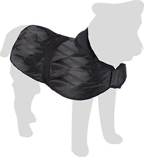 Karlie 5232274 Hundemantel Eisbär L: 55 cm schwarz 2 Bauchgurte