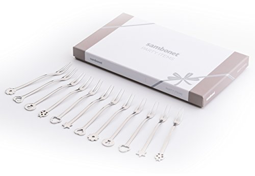 Sambonet Set 12 Forchettine Segnaposto Party Portafortuna 52550C98
