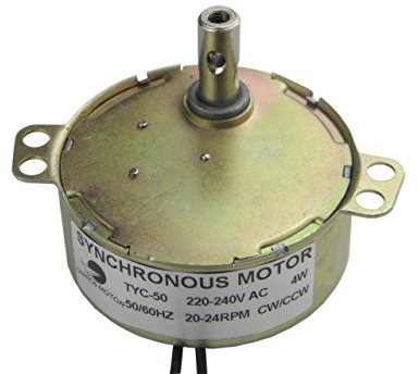 CHANCS TYC-50 Motor sincrónico 220V AC 20-24RPM CW/CCW 4W Poder Motorreductor de CA Caja de engranajes de la mesa giratoria para el horno de microondas