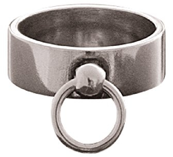 etNox-Ring 8mm breit ''Story of O.'' 925 Silber (R176), Ringgrösse:52