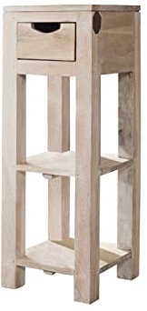 Massiv Holz Möbel Akazie Beistelltisch Massivholz Möbel Nature White #32 getüncht