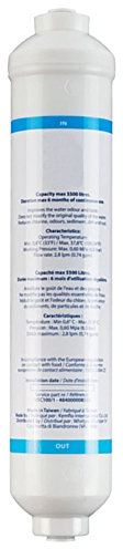 SPARES2GO USC100 Type External Inline Water Filter for Samsung American Style Fridge Freezers - Fitment List D