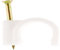 Zenitech - Ganchos de Fijación Ø14mm - Lote de 100 - Fijación Rápida y Eficaz para Cables y Fundas - Plástico de Alta Calidad - Certificado CE - Blanco - Ø14mm
