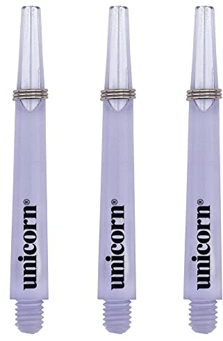 Unicorn Shafts Gripper3 Mirage-Schaft, geformt, mittelgroßes kleines Gewinde, Transparentes Violett, Medium 44.2 mm
