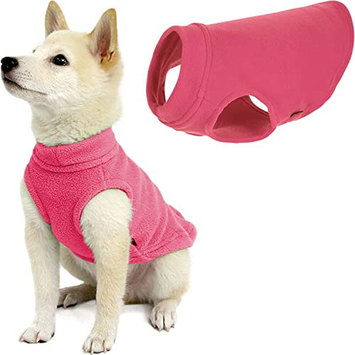 Gooby Hundepullover aus Stretch-Fleece, warmer Pullover, Fleece-Hundejacke, Winter-Hundekleidung für kleine Hunde, große Hunde, Jungen oder Mädchen, weiche, super dehnbare Fleece-Weste, Hundepullover,