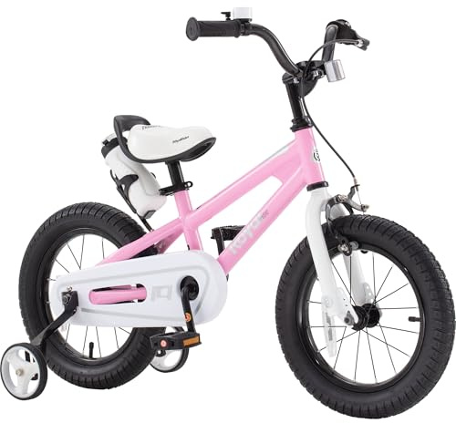 royalbaby BMX Freestyle Kinder Fahrrad, Boy 's Fahrräder und Girl 's Fahrräder mit Rädern mit Training, 30,5 cm, 35,6 cm, 40,6 cm, 45,7 cm, Geschenke für Kinder, damen, RB16B-6P, rose, 40,6 cm