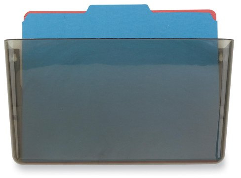 Officemate Wall File, Letter Size, 13 x 4 1/8 x 7 Inches, Smoke (21431)