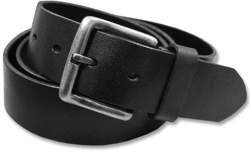 Mil-Tec Hosengürtel Leder schwarz Länge 100