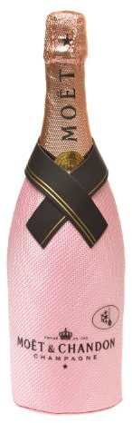 Moet and Chandon Rose Champagne in Diamond Suit 75 cl