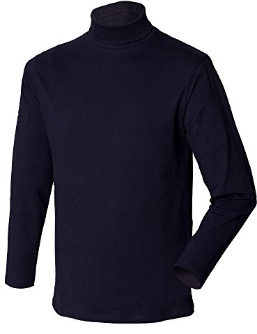 Henbury Men's Roll Neck Long Sleeved Top Jumper (Pack of 1)