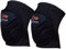 EVO Fitness Knieschoner Volleyball Stütze Elastische Arbeit Knieschützer Schutz Radfahren Skaten MMA Kampfsport Kickboxen Muay Thai Tanzen Handball Knee Pads Herren Damen (Schwarz, S/M)
