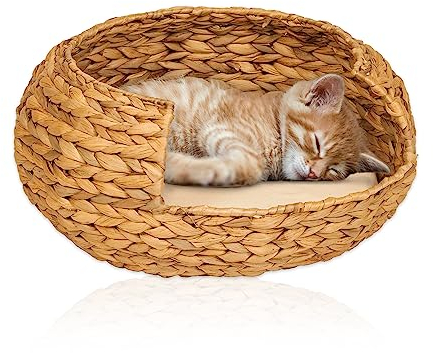 Animal-design Opale Panier pour chat - En jacinthe d'eau - Convient également pour petit chien - 2 tailles