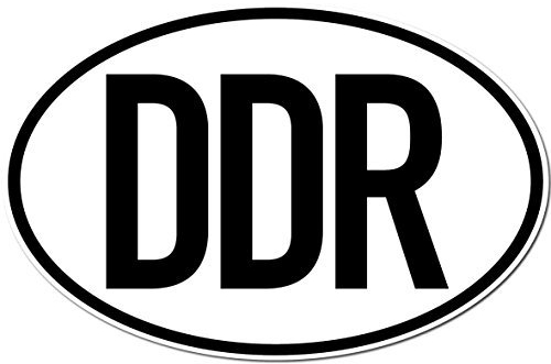 GreenIT 2 Stück Aufkleber Sticker Länderkennzeichen DDR Auto Pkw Bus LKW Anhänger Zeichen Symbol