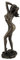 Unicorn Studio Bronze Finish Nackte Frau stehend mit Hände in Haar Statue Skulptur erotische Kunst