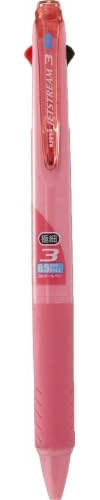 Uni Ballpoint Pen Jetstream 3 Color Black, Red, Blue Ink 0.5mm, Baby Pink (SXE340005.68)