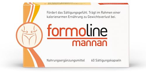 Formoline mannan Kapseln, 60 St. | Glucomannan aus pflanzlichem Konjak-Extrakt. Ballaststoffreich, zuckerfrei, unterstützt Gewichtsabnahme und Sättigungsgefühl.