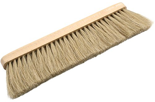 Mehlbesen Tischbesen Handbesen mit Holzkörper und Naturborsten aus Rosshaar (hell oder dunkel) (hell)
