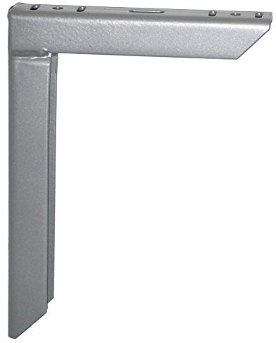 Element System 18133-00160 Wandkonsole Heavy – belastbare Metall-Konsole optimal geeignet für das Lagern hoher Gewichte, für Wandregale, Weißaluminium, 150 x 200 mm, 2 Stück