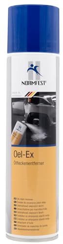 Normfest Oel-Ex 400 ml – Ölfleckenentferner für Pflaster, Beton, Stein & Textilien, entfernt Öl- & Altölflecken, Tiefenreiniger für Garage, Werkstatt & Einfahrt