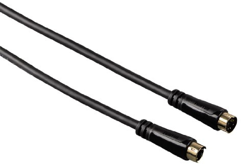 Hama Cavo S-Video (maschio a maschio, 4 poli, dorati, 1,5 m) S
