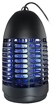 SIMON - Mata Moscas y Mosquitos Eléctrico, Lámpara Antimosquitos para Interior, Mata Moscas Electrónico, Ilumina y Mata Insectos Voladores, Cobertura de 30m², Luz LED Fluorescente de 13W, Color Negro