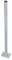 SkyRevolt 100cm Mast 38mm Standfuss Antennenmast Flach-Dach Rohr-Ständer Mastfuss Balkon-Halter für Satellitenschüssel