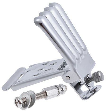Kmise Banjo Saitenhalter für Banjo mit 5 Saiten Teile Ersatz verchromtem Gitarrenbau Maker DIY 1 Set