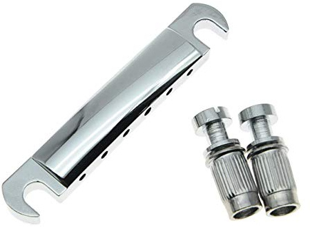 LP Style Gitarre Tune-o-Matic Saitenhalter Stop Bar für Les Paul SG Chrom